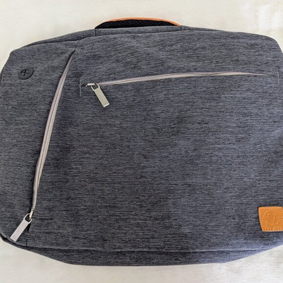 Gray Backpack with Orange Accents - Picture 8 of 8
